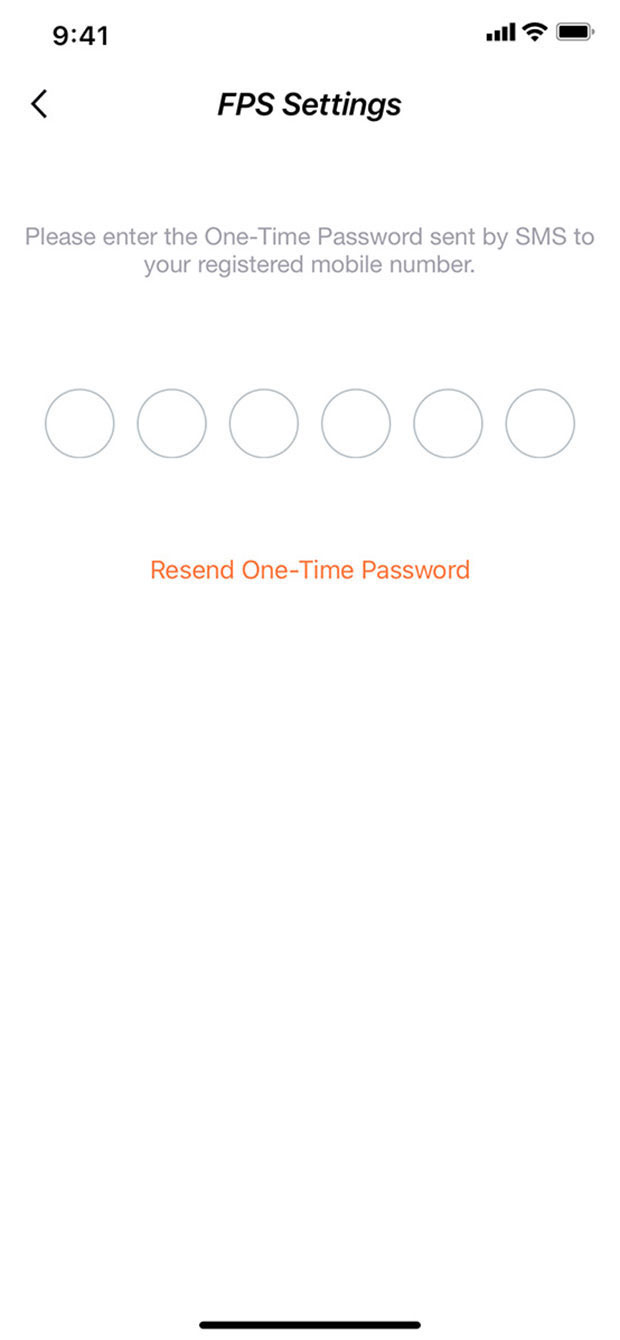 Enter One-Time Password